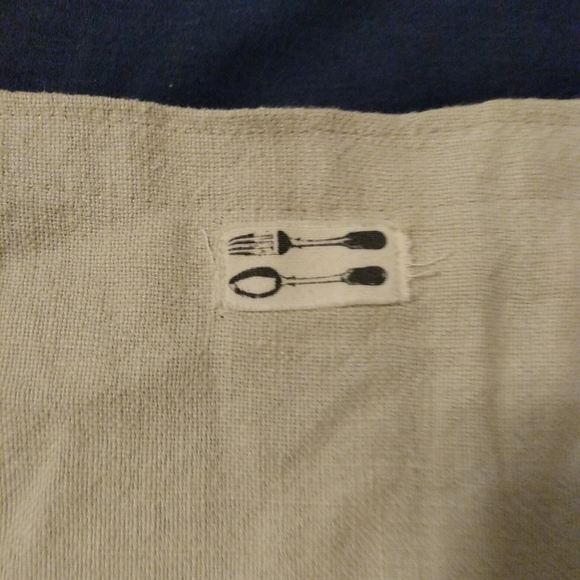 Handmade Flax Linen Grain Sack Apron Natural Oatmeal NEW Farmhouse Eco Boho Chic - Picture 3 of 12